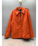 Vintage Mens XL Hunting  Jacket Blaze Hunter Orange Full Zip Hood Made i... - £14.55 GBP