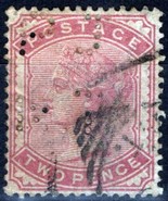 ZAYIX - 1880 Great Britain 81 - 2p lilac rose - used - &quot;PJ MT&quot; perfin 08... - £59.87 GBP