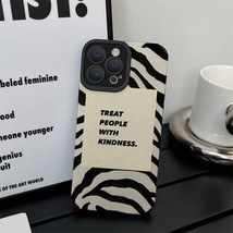 Stylish Letter Zebra Pattern Phone Case For IPhone 11 14 13 12 Pro Max X XR Xsma - £5.84 GBP