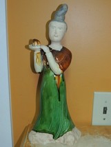 Chinese Sancai Tang Style Sancai Woman 14.25&quot; Ceramic Drip Glaze female ... - $827.96 MXN