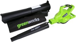 Greenworks 40V (185 MPH/340 CFM) Brushless Cordless Leaf Blower / Vacuum... - £186.35 GBP