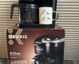 Keurig Coffee Maker K-Duo Essentials Single Serve K-Cup Pod 12 Cup Caraf... - £31.07 GBP