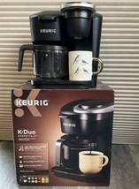 Keurig Coffee Maker K-Duo Essentials Single Serve K-Cup Pod 12 Cup Carafe Brewer - £30.92 GBP