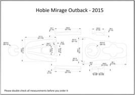 2015 Hobie Mirage Outback Kayak Boat EVA Foam Teak Deck Floor Pad Flooring - £158.16 GBP