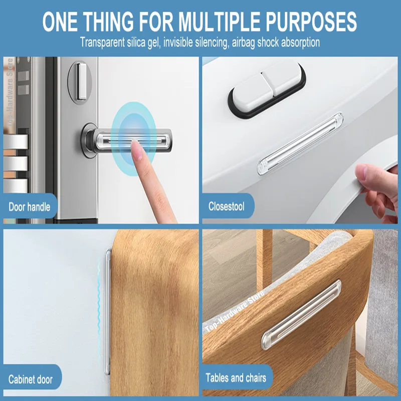 House Home Cabinet Door Bumpers Self-Adhesive Clear Soft Buffer Pads Door Stoppe - £19.66 GBP