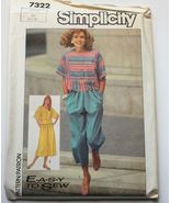 Simplicity 7322 Sewing Pattern Misses Easy Sew Top Pants Skirt Sizes 34-... - $6.58