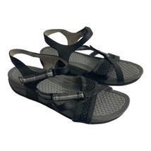 Baretraps Womens Shoes Size 9m  Sandals Black Comfort Hook and Look Debra - £21.66 GBP