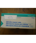 Office Computer Labels Partial Box of 5,000 4&quot; x 1 7/16&quot; - Pin Fed Label... - £7.86 GBP