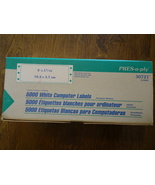 Office Computer Labels Partial Box of 5,000 4&quot; x 1 7/16&quot; - Pin Fed Label... - £7.51 GBP