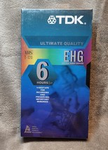TDK Ultimate Performanc EHG T-120 Blank VHS Tapes 6 Hours New Sealed - £3.16 GBP