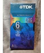 TDK Ultimate Performanc EHG T-120 Blank VHS Tapes 6 Hours New Sealed - $76.14 MXN