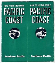 1937 Southern Pacific Railroad Brochure How to See the Whole Pacific Coast - £22.32 GBP