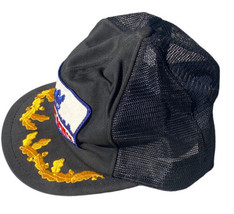 Vintage K-products Trucker Hat BOOMTOWN Advertising Mesh Back Gold Leaf USA - £77.57 GBP