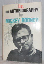 Mickey Rooney I.E. An Autobiography 1965 Vintage Hardcover Signed! Dj Film Nice! - £49.27 GBP