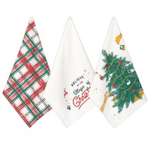 Christmas Kitchen Towels Set Of 3 For Christmas Decorations, 26&quot; X 20&quot; C... - £22.37 GBP