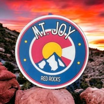 Mt. Joy Red Rocks Blue Red Colorado Flag Sticker Slap Matte Finish 2.75&quot;... - £2.74 GBP