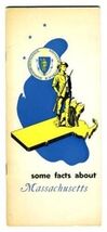 1950 Some Facts About Massachusetts Booklet Bird Flower Song Seal Flag Tree - $14.89