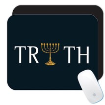 Menorah Truth : Gift Mousepad Jewish Hannukak Chanukkah Religious Israel Candle  - £10.38 GBP