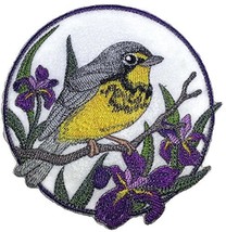 Nature Weaved in Threads, Amazing Birds Kingdom [Canada Warbler and Iris Circle  - £13.40 GBP