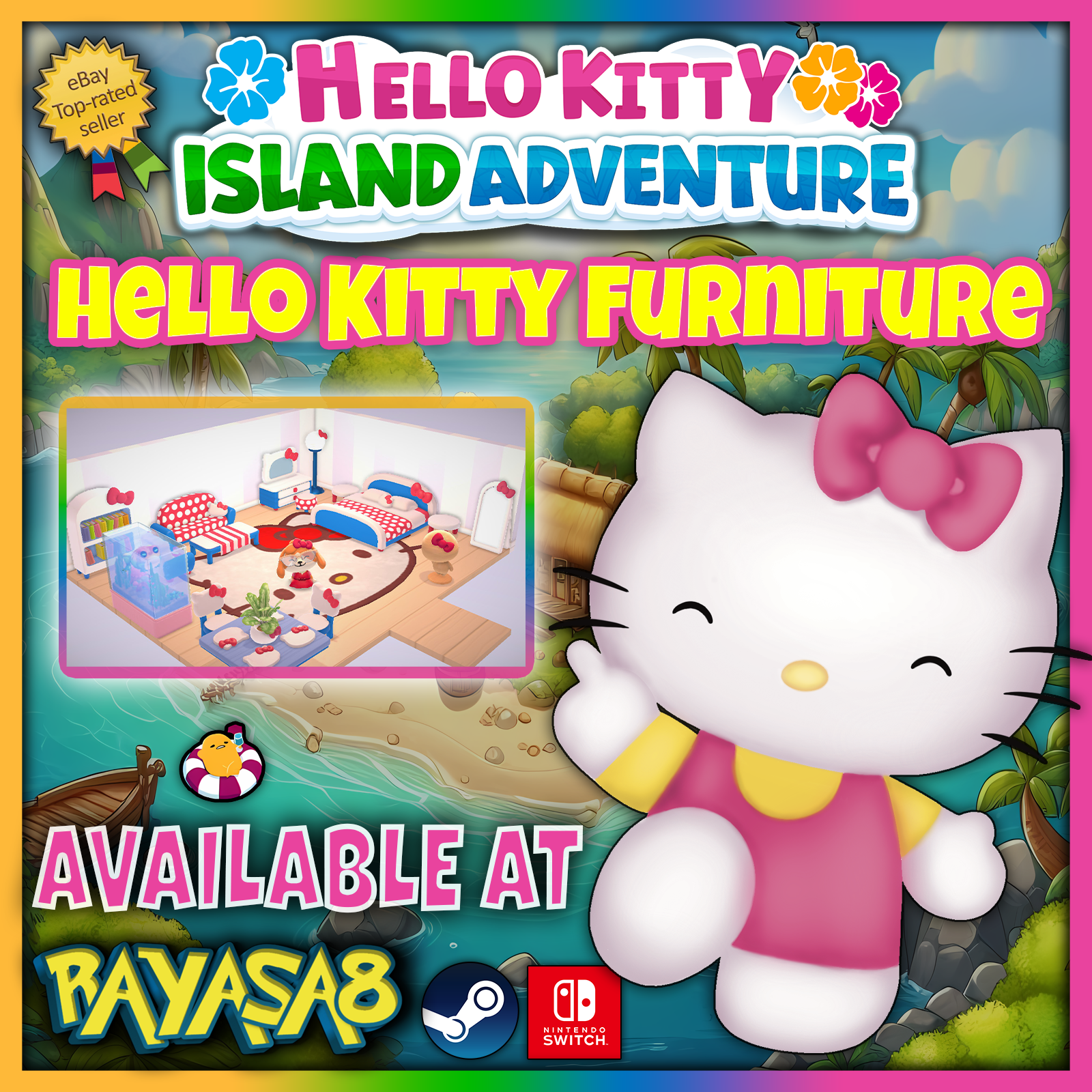 Hello Kitty Island Adventure - Hello Kitty Furniture set | Fast Delivery  - $2.53+