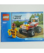 Lego City Fire ATV 4427 Building Instruction Manual Replacement Part - £2.32 GBP