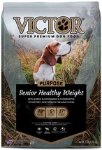 Victor Super Premium Dog Food Purpose Senior Healthy Weight Dry Dog Food Beef &amp; - £50.60 GBP