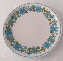 Mikasa Cera Stone Di575 "GIGI" Collectible Blue Flowers Coupe Dinner Plate, Made - $26.99