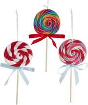 Kurt S. Adler Lollipop Ornaments | Set of 3 - £14.08 GBP