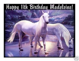 Mystical Horses Edible Cake Image Cake Topper - $9.99+