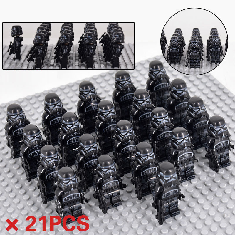 Primary image for 21Pcs Star Wars Clone Blackhole Shadow Stormtrooper Minifigures Building Toys B