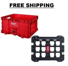 PACKOUT Tool Storage Crate Mounting Plate Attachment Points Stacking Or Hanging - £123.95 GBP