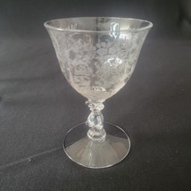 1~ Cambridge Portia Elegant Etched Crystal Oyster Fruit Cocktail Glass 4 1/2&quot; - £19.84 GBP