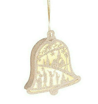 Gallerie Ii White Bell Led Lighted Cardboard CUT-OUT Shadow Box Xmas Ornament - £10.32 GBP