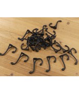 100 Coat Hooks Black Hat Hall Tree Cast Iron Vintage Look Storage Wall M... - $1,932.92 MXN