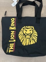 New Disney The Lion King Black Broadway Musical Zip Tote Bag 18.5&quot;x13.5&quot;x5&quot; NWT - £14.26 GBP