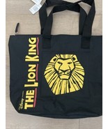 New Disney The Lion King Black Broadway Musical Zip Tote Bag 18.5&quot;x13.5&quot;... - £14.16 GBP