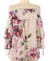 NEW White House Black Market Women&#39;s Floral Print Blouse Size Medium NWT - £36.63 GBP