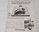 Quinsana Athlete&#39;s Foot Relief Footprint on Medical Paper on Clipboard P... - $11.98