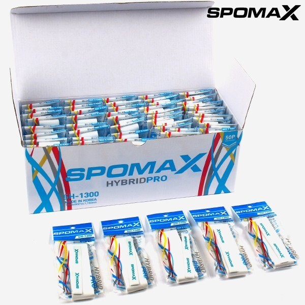 Spomax SH-1300 Hybrid Pro Overgrip 50pcs Tennis Badminton Racket Grip Mi... - $76.13