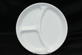 Corelle Winter Frost White Divided Dinner Plates 10.25&quot; Lot of 2 - £20.89 GBP