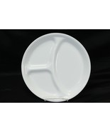 Corelle Winter Frost White Divided Dinner Plates 10.25&quot; Lot of 2 - £21.11 GBP