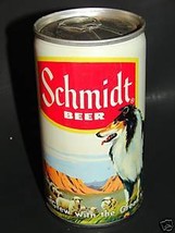 Vintage SCHMIDT BEER Steel Can Dog &amp; Sheep G. Heileman - £7.97 GBP