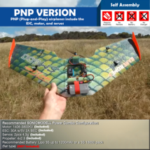 RC Airplane Flying Wing Compact FPV Delta Wings 1.97ft Wingspan DIY Airc... - $162.72 CAD