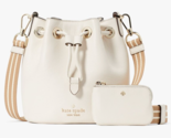 Kate Spade Rosie Mini Bucket Bag White Leather Purse Ivory KC740 NWT $35... - $143.54