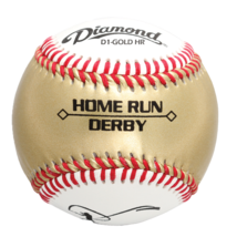 Diamond Sports | D1-GOLD HR | Gold Home Run Derby Baseballs | 1 Dozen Balls - £78.65 GBP