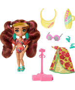 Extra Fly Minis Travel Doll, Beach Look with Pink-Streaked Pigtails in S... - $28.43 CAD