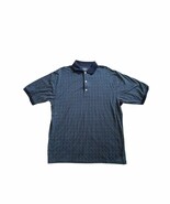 Men&#39;s Haagar Cool 18 Polo Golf shirt Size Large Diamond design - $27.04 CAD