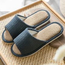 Women’s Cozy Slipper House Shoes Cotton Linen Indoor Outdoor Slippers Open Toe N - £19.53 GBP