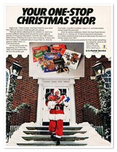 U.S. Postal Service One-Stop Christmas Shop Santa Vintage 1982 Print Magazine Ad - £7.61 GBP
