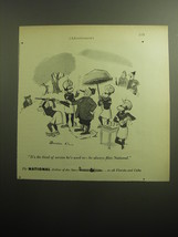 1958 National Airline Advertisement - Cartoon by Bandel Linn - Hunting - £14.48 GBP